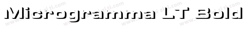 Microgramma LT Bold Extended字体转换